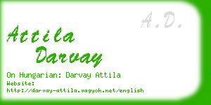 attila darvay business card